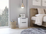 Cannon 2-Drawer Nightstand White B06280499