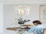 4 - Light Wood Chandelier, Hanging Light Fixture with Adjustable Chain for Kitchen Dining Room Foyer W2078138918