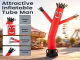 7FT Inflatable Dancing Tube Man with 150W Blower, 1000 CFM Air Dancer Wavy Arm Sky Puppet, 98476372