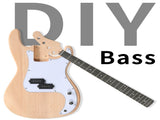 DIY 4 String GP Style Electric Bass Guitar Kits with Mahogany Body, Maple Neck and Accessories 18785308