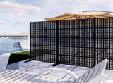 Metal Screens 72" H x 43.3" W Outdoor and Indoor Divider with Freestanding Decorative W1586P455078