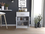 Mayorca Base Pantry Cabinet, One Drawer, Two Interior Shelves -White / Light Oak B20092094