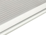 Door Awning Polycarbonate Window Canopy with White Panel and Gray Bracket for Rain and Sun 66566663