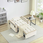 ZUN 1 versatile foldable sofa bed in 3 lengths, modern sofa sofa sofa velvet pull-out bed, adjustable W2564P168267