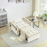 ZUN 1 versatile foldable sofa bed in 3 lengths, modern sofa sofa sofa velvet pull-out bed, adjustable W2564P168267