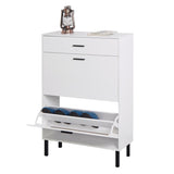 Shoe Cabinet, Freestanding Shoe Rack Organizer with Drawers & Metal Legs, Modern Shoe W40981153