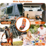 ZUN 19Pcs Camping Cooking Utensil Kit Portable Picnic Cookware Outdoor Kitchen Equipment Gear Campfire 85147841