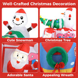 6ft Inflatable Santa Car - 5 LED Lights, IP44 Waterproof, Quick Self-Inflation, Festive Decor 35069235
