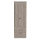 Lisboa 2-Door Armoire Light Gray B070P210736