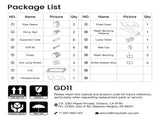 48*76" Fixed & Sliding Shower Door, Square Tube Hardware, Clear Glass Shower Door, 3/8 SGCC 49952757