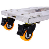 Movers Dolly Heavy Duty Furniture Dolly Trolley Cart 18''x12'' Aluminum Frame with 3'' TPU 13078464