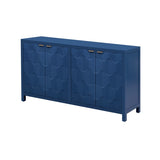 U_STYLE Luxurious Four-Door Sideboard with Honeycomb Patterned Doors, Offering Ample Storage for N711P187044V