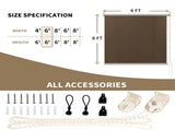 6'X6' Mocha HDPE spliced roller shutter 36575081