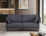 ZUN 2.5 Seater Sofa For Primary Living Space , Bed Room, Office, USB Charge Port , 2 Pillows,Metel Legs W820P224378