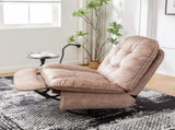 Natural brown recliner, reclining lazy mobile phone holder, large and comfortable reading W1170P183282