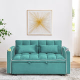 55.51 inch versatile foldable sofa bed in 3 lengths, modern sofa sofa sofa velvet pull-out bed, W2353P232226