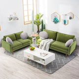 56.3" Velvet Round Arm Apartment Loveseat 82087785