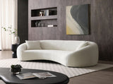 93.31" Minimalist Curved Sofa, 3 Seater, Chenille Fabric Upholstered Sofa, Tight Curved Back W2664P179335