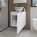FM FURNITURE Pirtleville Bathroom Vanity with Integrated Sink and Faucet, White B128P293879