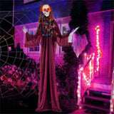 6ft Life-Size Animated Halloween Girl Prop - Eerie Book, Sound-Activated 42831267
