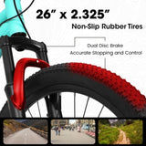 A26207 26 Inch Steel Frame Shock Fork Plus Shock Absorber 21-speed Unisex Mountain Bike W709P168680
