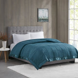 Lightweight Down Alternative Blanket with Satin Trim B03598531