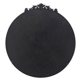 36" x 39" Classic Design Mirror with Round Shape and Baroque Inspired Frame for Bathroom, Entryway W2078124103