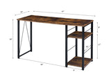 Vadna Weathered Oak & Black Finish Writing Desk B2726P278580