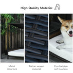 ZUN Dog Bed/ Dog House / Rattan Pet Sofa （Prohibited by WalMart） 15031929