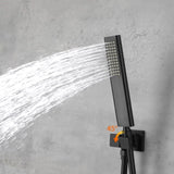 Male NPT Matte Black System, Faucet Set for Bathroom Fixtures with 10 Inch Rain T3177P277449