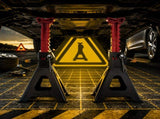 2 Ton Jack Stands Pair, HeavyDuty Adjustable Steel Car Jack Stands with Locking Pin, Safety Support 08338052