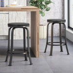 ZUN COUNTER STOOL 2pcs/set 59130.00BBLK