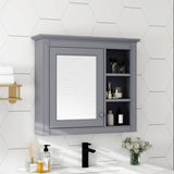 ZUN 30'' x 28'' Wall Mounted Bathroom Storage Modern Bathroom Wall Cabinet with Mirror,Medicine WF318452AAE