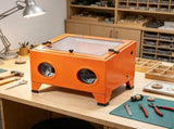25 Gallon 40-120PSI Sandblasting Cabinet, Portable Benchtop Sand Blaster with Heavy Duty Body, 03298567
