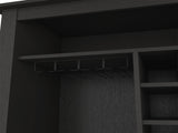 DEPOT E-SHOP Mojito Bar Cabinet, One Open Drawer, One Open Shelf, Black B097133096