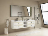 96" Wall Hung Bathroom Vanity Cabinet Fits Double Sinks, Cabinet Only W2287P265098