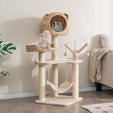 Five-story cat tree with hammock 71744502