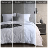 Oversized Down Alternative Comforter White Full/Queen B035P268146