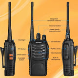 Outdoorfun Baofeng 888S Walkie Talkies 16 Channel Two-Way Radio, Rechargerable Handheld Ham Radio 20561560