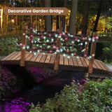 5 Feet Wooden Garden Bridge - 100% Fir Wood Construction, Easy Assembly with Hardware, Ideal for 72756106