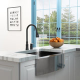 Kitchen Sink Faucet with Separate Handle, Matte Black W1243P324190
