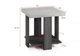 ZUN Gray 3-Piece Cocktail Set Table Top Coffee Table and Two Matching End Tables Living Room B011P244318