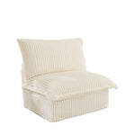 ZUN Koala Armless Sofa - Cream W3041P240122