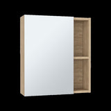 ZUN Labelle Medicine Cabinet With Mirror, Five Internal Shelves, Single Door -Pine B20091925