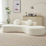105.5''Curved Sofa, Modern Minimalist Sofa, Cloud Couch Sofa 3-4 W2108P196834