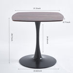 ZUN Special Dining Table,MDF Dining Table , Kitchen Table,Black AND WALNUT,exective desk W234P143407