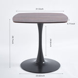 ZUN Special Dining Table,MDF Dining Table , Kitchen Table,Black AND WALNUT,exective desk W234P143407