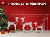 3-Piece Lighted Christmas Reindeer Family Set Outdoor Decorations, Weather Proof 2D Deer Family Set 16055892