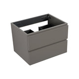 ZUN Alice-36W-102,Wall mount cabinet WITHOUT basin,Gray color, With two drawers, Pre-assembled W1865110046