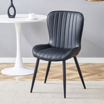 ZUN The Black Minimalist Ergonomic Dining Chair Comes In A Pack of 4, With A Comfortable Design Of W1151P277172